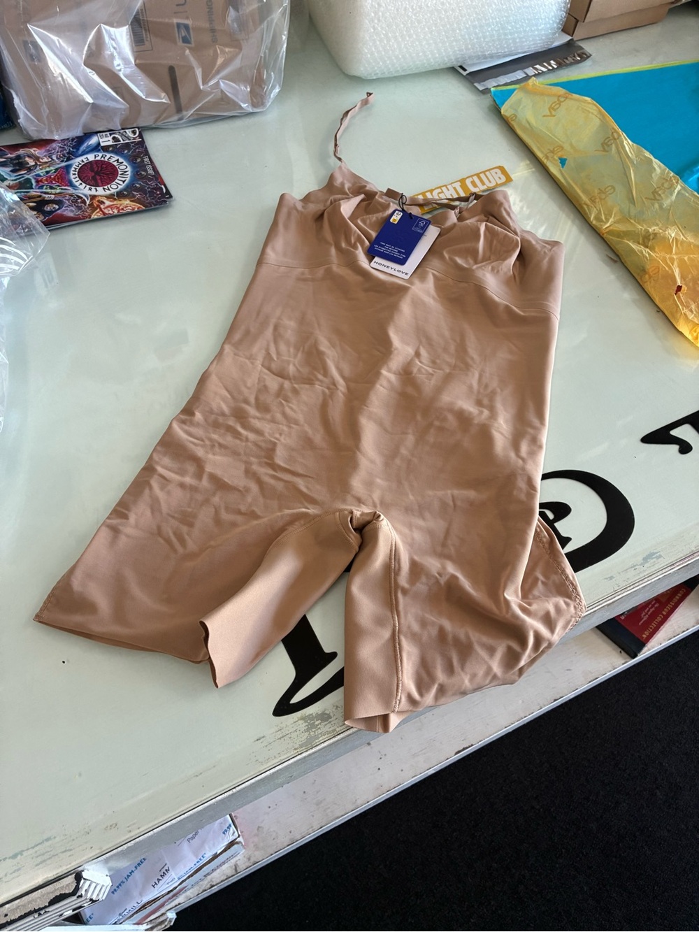 Women’s Honeylove Low Back Bodysuit Sand NWT Size Large New